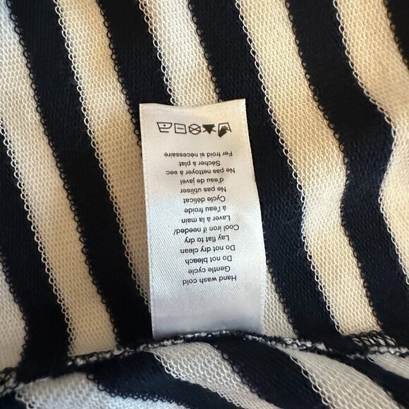 Women's S NWT Rag & Bone Kat Split Back Tank Top White/Navy Split Back - Picture 11 of 11